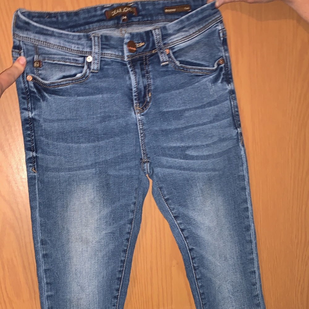 Dear Jon trouser leg blue jeans